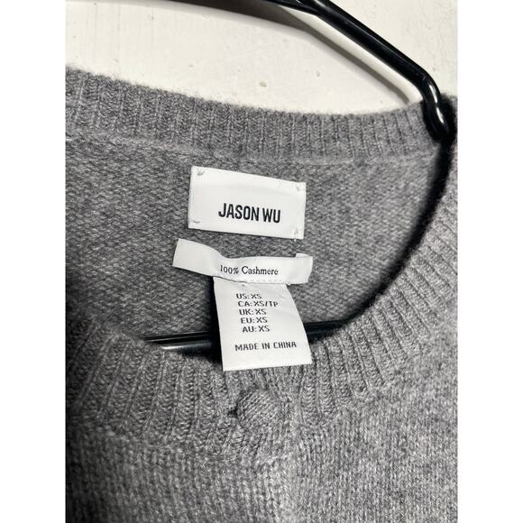Jason Wu 100% Cashmere Gray Cardigan Sweater Size XS - Picture 2 of 8